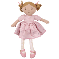 Bonikka - Amelia Linen Doll with Brown Hair 42cm