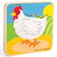 Wooden Chicken Lifestyle Puzzle