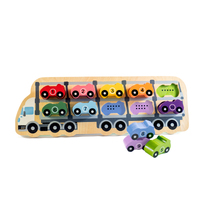 Kiddie Connect - 1-10 Wooden Car Puzzle