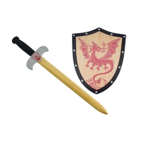 Wooden Dragon Sword and Shield