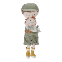 Little Dutch - Plush Farmer Jim Doll with Chicken 35cm