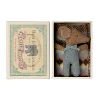 Maileg - Sleepy Wakey Baby Mouse in Box - Blue