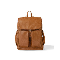 OiOi - Vegan Leather Nappy Backpack - Tan