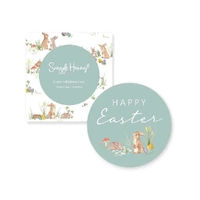 Snuggle Hunny - Easter Bunnies Reversible Single Milestone Card