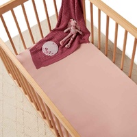 Snuggle Hunny - Lullaby Pink Fitted Cot Sheet