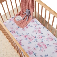 Snuggle Hunny - Lilac Skies Fitted Cot Sheet