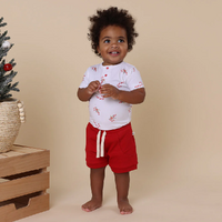 Snuggle Hunny - Red Organic Shorts