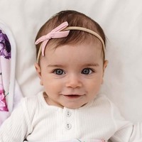 Snuggle Hunny - Rose Pink Velvet Bow