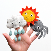 Tara Treasures - Incy Winsy Spider Felt Finger Puppet Set