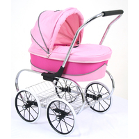 Princess Doll Pram - Hot Pink