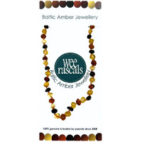 Wee Rascals - Amber Child's Necklace 36cm - Various Colours