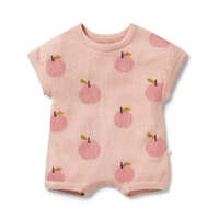 Wilson + Frenchy - Just Peachy Organic Knitted Growsuit