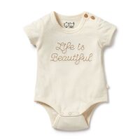 Wilson + Frenchy - Life is Beautiful Organic Bodysuit