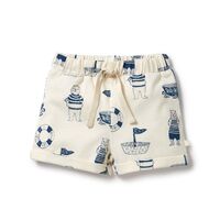 Wilson + Frenchy - Nautical Bear Organic Shorts