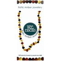 Wee Rascals - Amber Infant Necklace 33cm - Various Colours