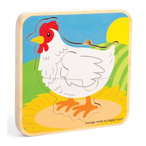 Wooden Chicken Lifestyle Puzzle