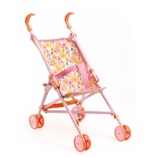 Pink Flower Doll Umbrella Stroller