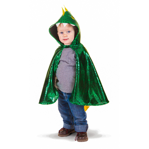 Great Pretenders - Metallic Green Dragon Cape 2-3 Years