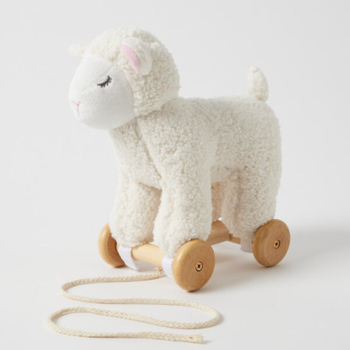 Pull Along Plush Lamb