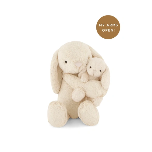 Jamie Kay Snuggle Bunnies - Frankie the Hugging Bunny Brulee 30cm