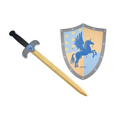 Wooden Pegasus Sword and Shield