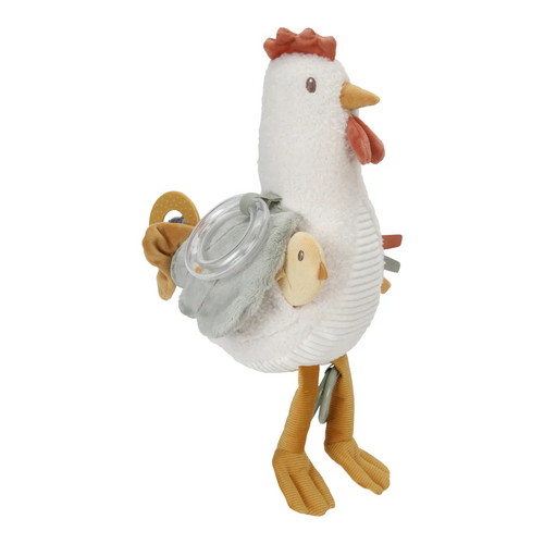 Little Dutch - Activity Chicken Plush Baby Toy