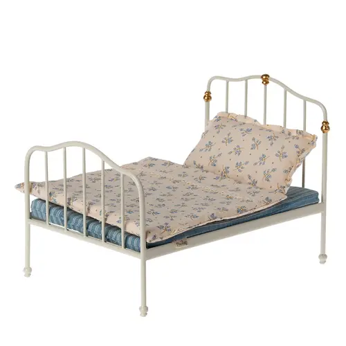 Maileg - Mouse Vintage Double Bed Off White