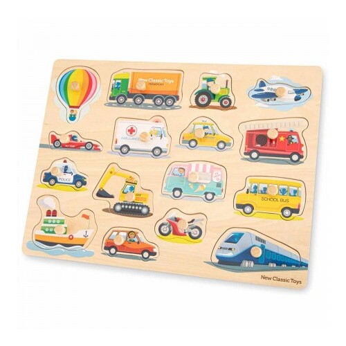 New Classic Toys - Large Peg Puzzle Transport