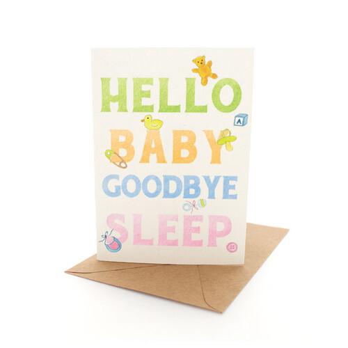 Pleasant Tree Hello Baby Greeting Card