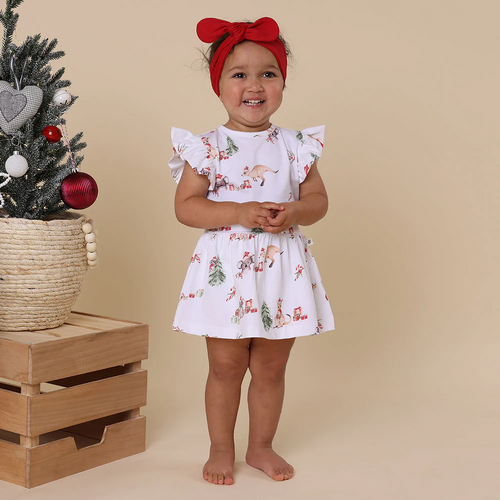 Snuggle Hunny - Kangas & Koalas Short Sleeve Organic Dress [Size: 000]