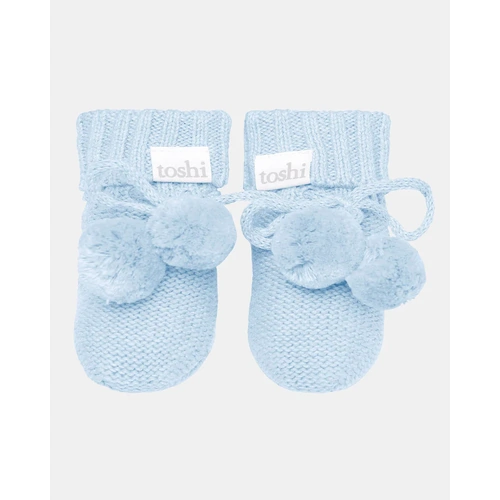 Toshi - Organic Booties Marley Bluebird