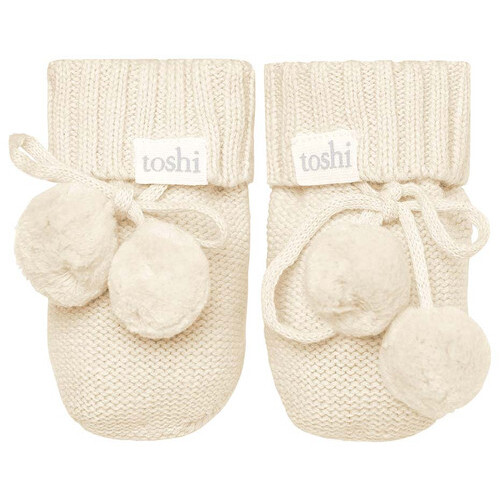 Toshi - Organic Booties Marley Feather [Size: 000]