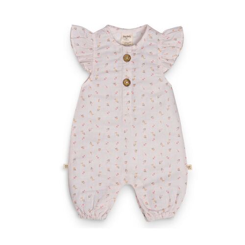 Tiny Twig - Playsuit with Cap Sleeve Pretty in Pink