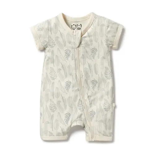 Wilson + Frenchy - Leaf Organic Boyleg Zipsuit [Size: 0-3 Months]